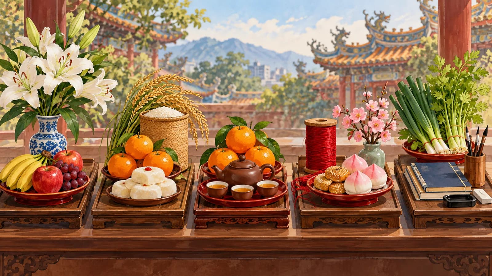 各神明供品偏好整理:媽祖、土地公、財神、月老與文昌